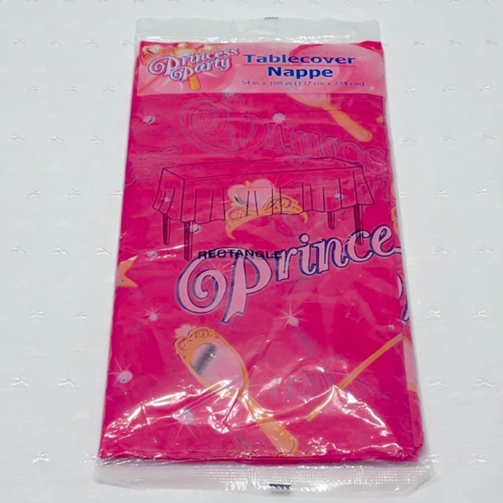 Princess Party Table Cover Rectangle Pink​
